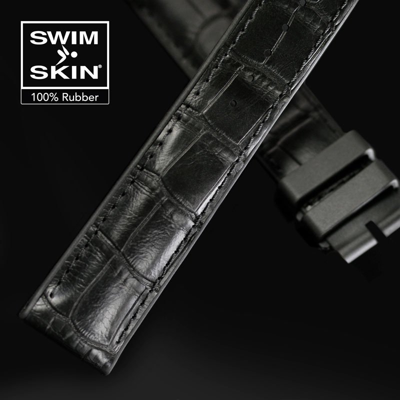Rubber B Universal Watch Strap - SwimSkin® Alligator 20mm
