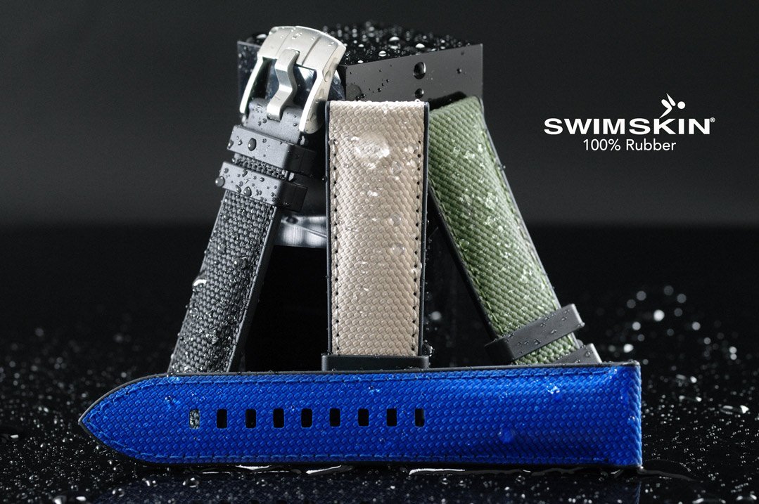Rubber B Universal Alligator Watch Strap - SwimSkin® 24mm