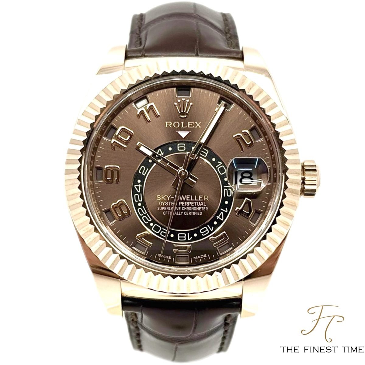 Rolex Sky-Dweller 326135 Chocolate 326135 Choco Leather