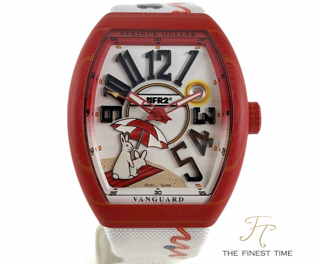 Franck Muller Vanguard ‘FR2’ Red Beach #FR2NCK MULLER Vanguard Beach V 41 SC DT BEACH FR2 RGF RG GF BLC NR