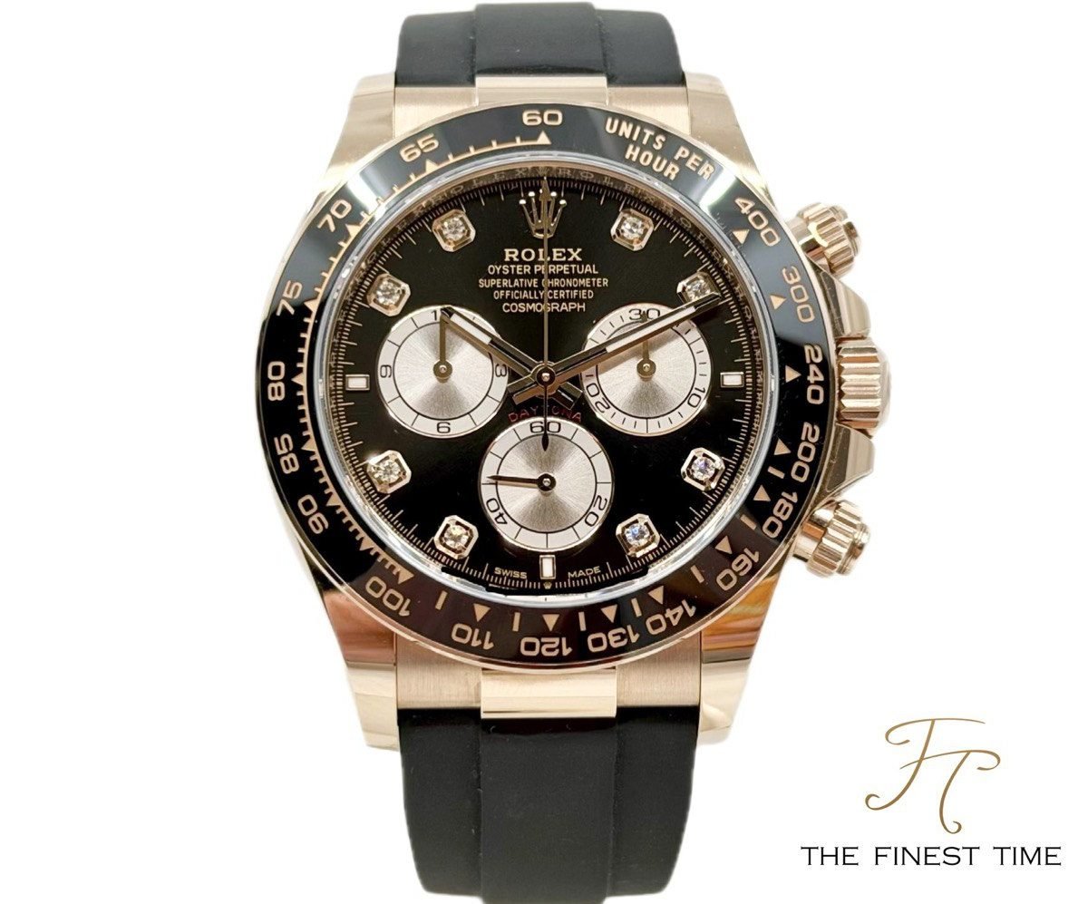 Rolex Daytona 126515LN Black 8-Points Diamond 126515LN Black Diamonds Oysterflex