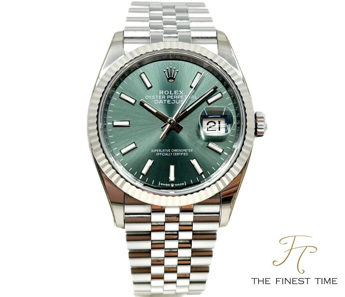 Rolex Datejust 36 126234 Green 126234 Mint Green Jubilee