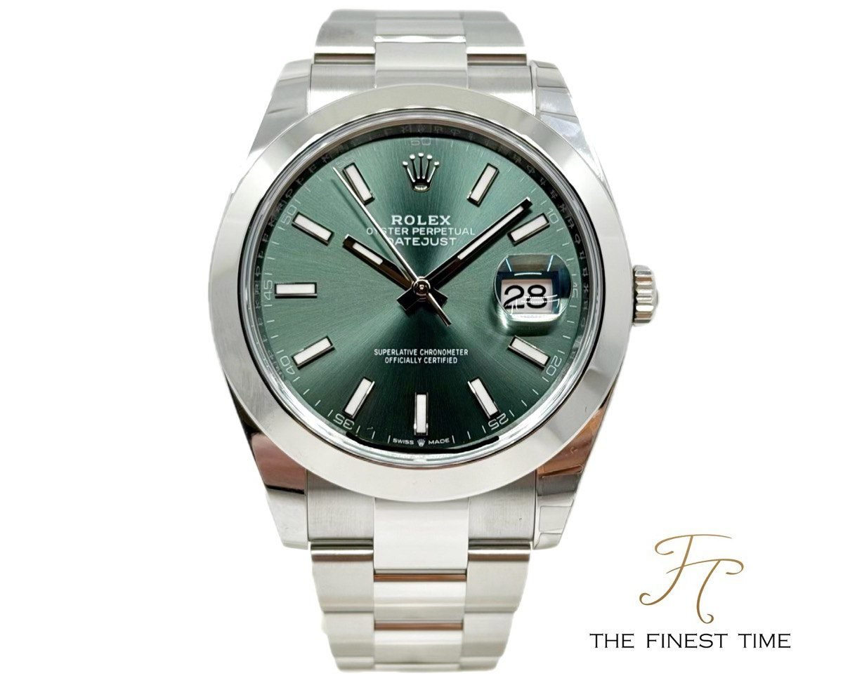 Rolex Datejust 41 126300 Green 126300 Mint Green Oyster