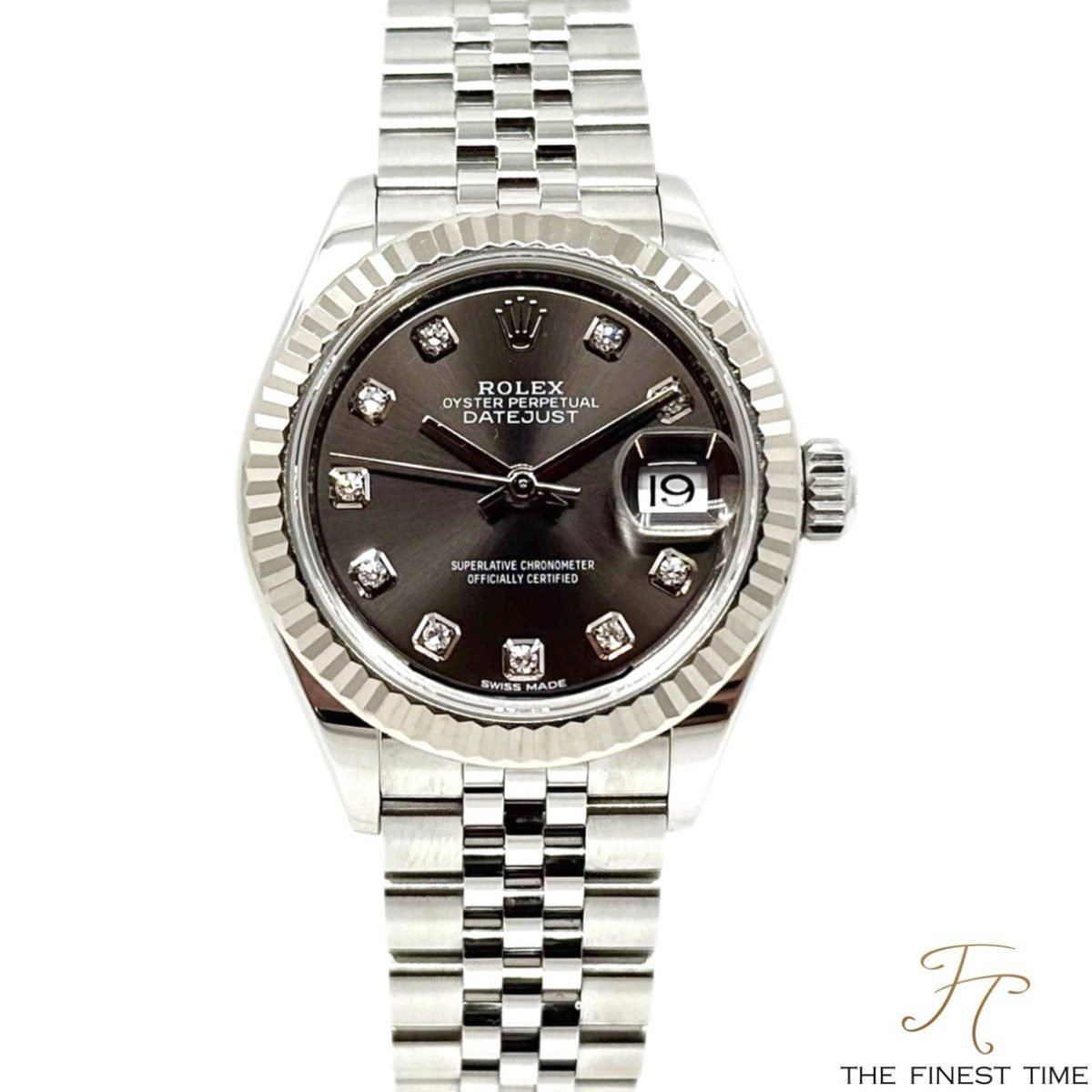 Rolex Datejust 28 279174 Dark Grey 10-Points Diamond Jubilee