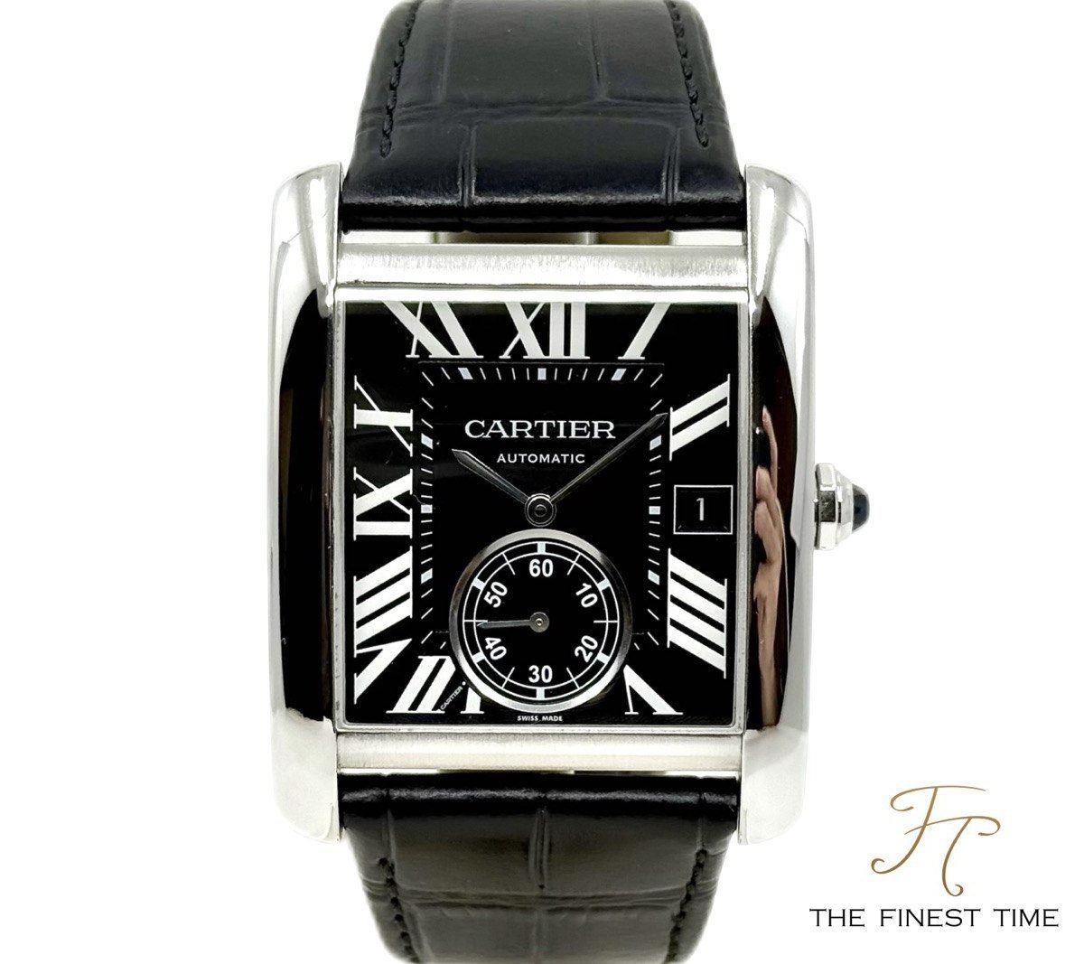Cartier Tank MC Steel W5330004 Black