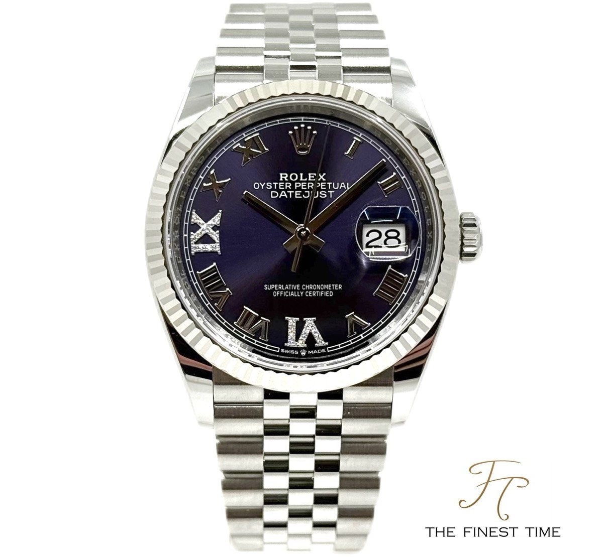 Rolex Datejust 36 126234 Aubergine VI IX Diamond 126234 Purple VI IX Diamond Jubilee