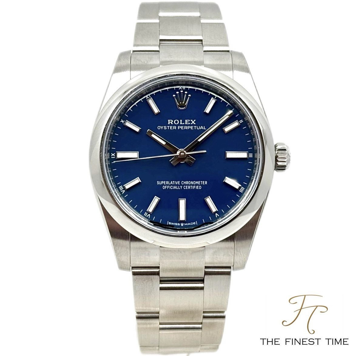 Rolex Oyster Perpetual 124200 Blue 124200 Med Blue