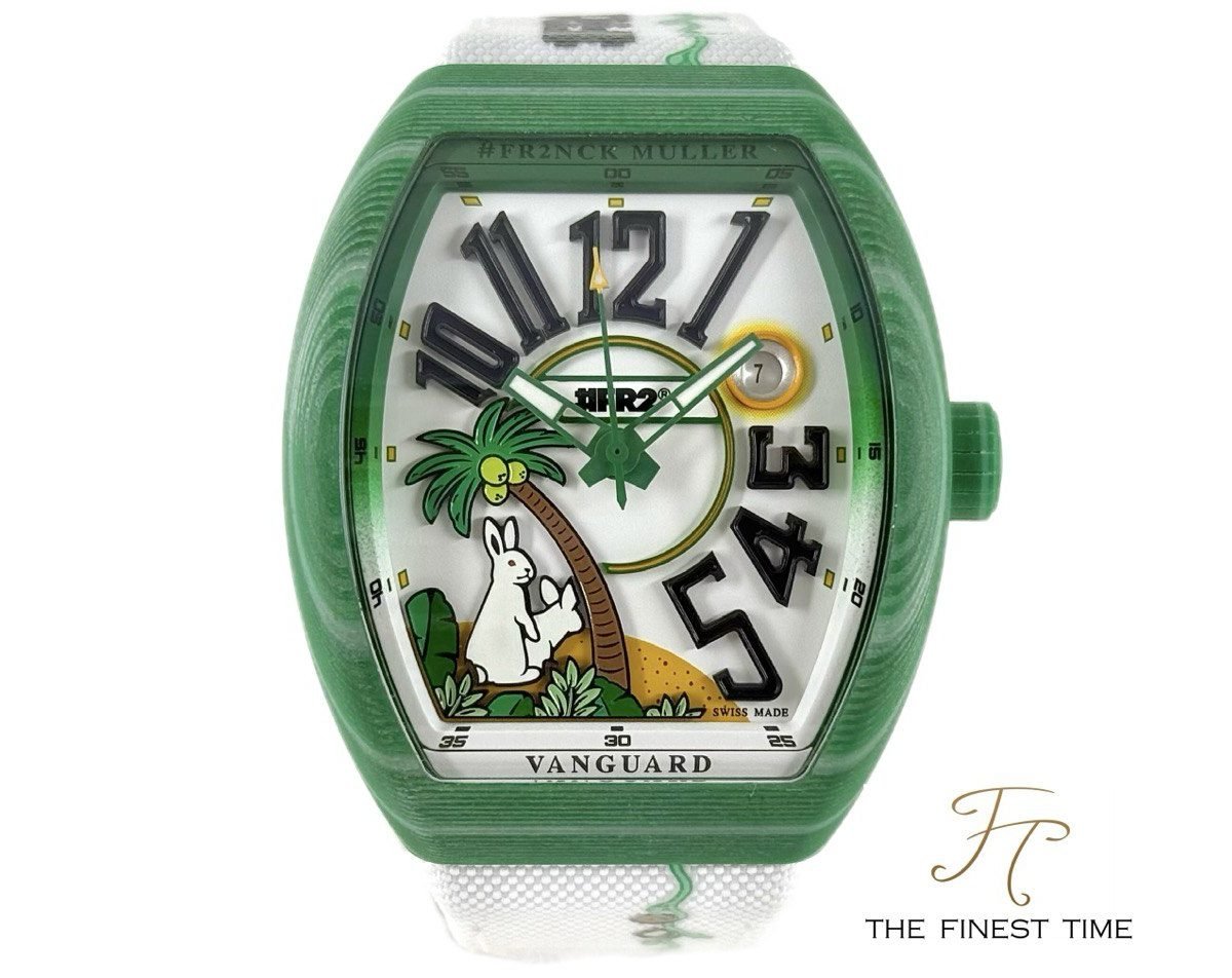 Franck Muller Vanguard ‘FR2’ Green Beach #FR2NCK MULLER Vanguard Beach V 41 SC DT BEACH FR2 VR VE GF BLC NR