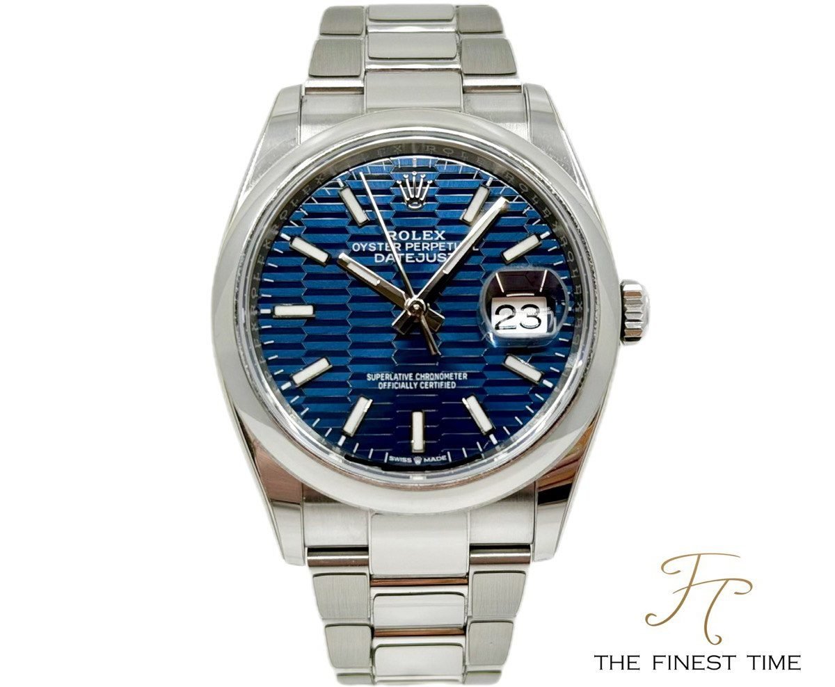 Rolex Datejust 36 126200 Blue Motif Oyster