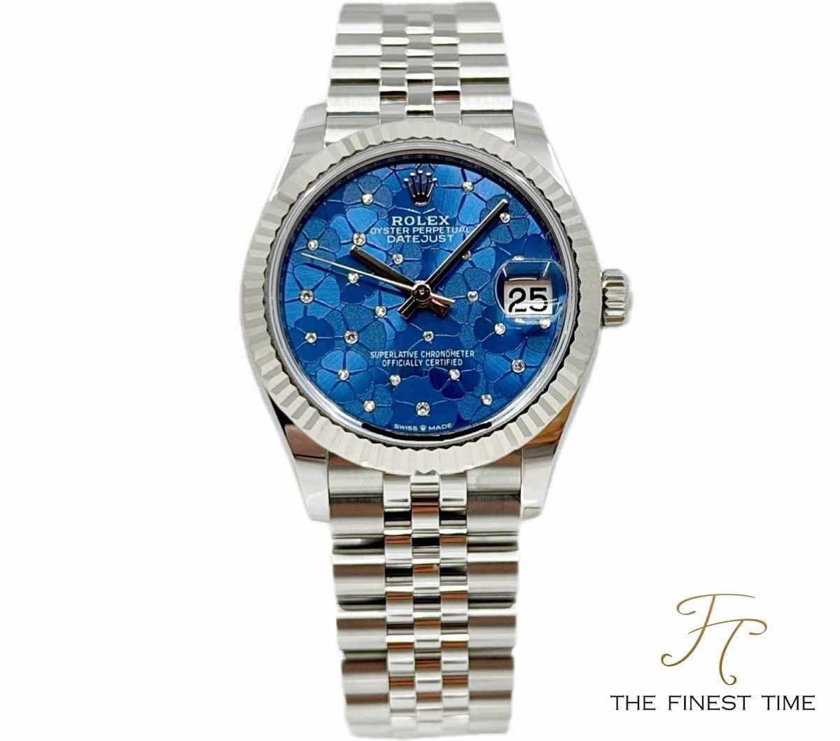 Rolex Datejust 31 278274 Blue Floral Motif Diamonds 278274 Floral Diamonds Jubilee