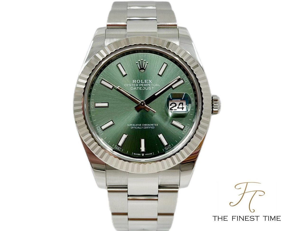 Rolex Datejust 41 126334 Green 126334 Mint Green Oyster