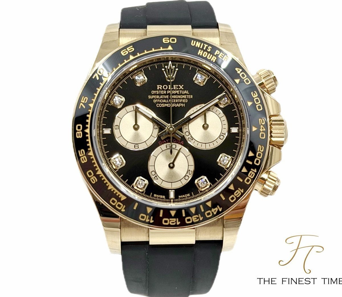 Rolex Daytona 126518LN Black 8-Points Diamond 126518LN Black Diamonds Oysterflex